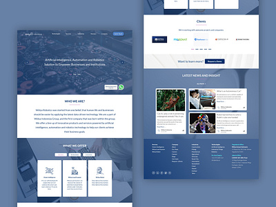 Redesign Website Widya Robotics redesign ui ui design web design