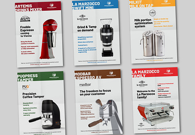 Espressolutions posters branding coffee la marzocco print print design