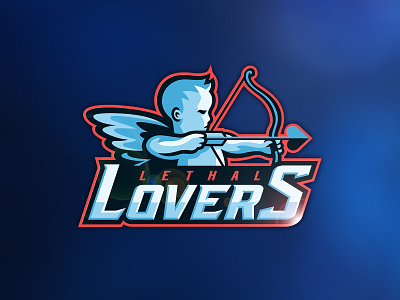 Lethal Lovers archery branding cupid cupid logo design graphic design illustration illustrator logo lover sports logo vector