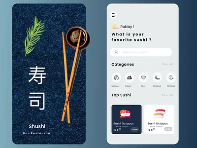 Resturent Bar Mobile App design icon ui ux web website