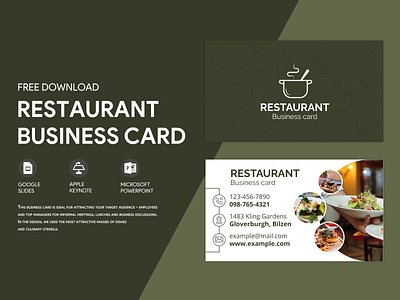 Diner Restaurant Business Card Free Google Docs Template business card cards doc docs document google ms print printing restaurant template templates visit visiting word