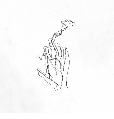 smokyVeins arm sketch smoking suicide veins