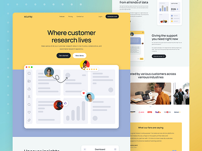 Xcursy - Saas landingpage website concept dashboard design figma homepage landingpage saas saas landingpage saas website typography ui ui design uiux ux ux design web design website