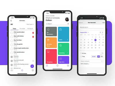 Reminder App iOS ios app ios notes app ios reminder app notes iphone app notes app reminder app reminder ui ui design ux ui design