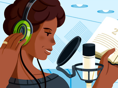 Audiobooks (DIY) adudiobooks character diy editorial illustration reedsy writing