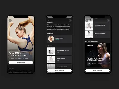 Explore → Gymshark Training app app design design product design ui ux