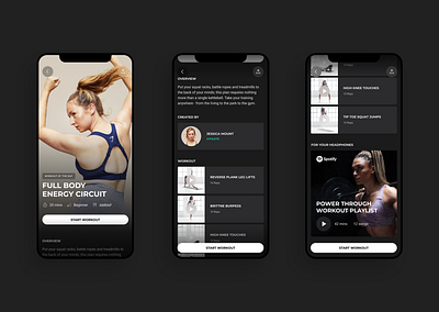 Explore → Gymshark Training app app design design product design ui ux