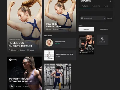 Explore → Components app app design components design system product design ui ux
