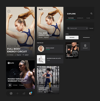 Explore → Components app app design components design system product design ui ux