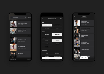 Gymshark → Training app app design design product design ui ux