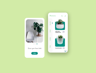 plant store app app design design plant app ui