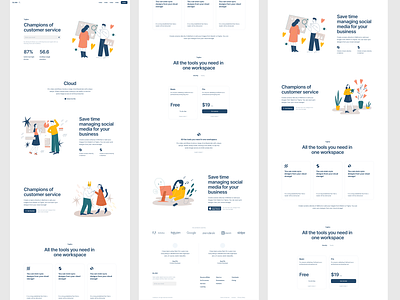 Humpy illustrations + Blank Wireframe kit = 🧡 application blank craftwork design handdrawn humpy illustration landing product ui vector web website wireframe