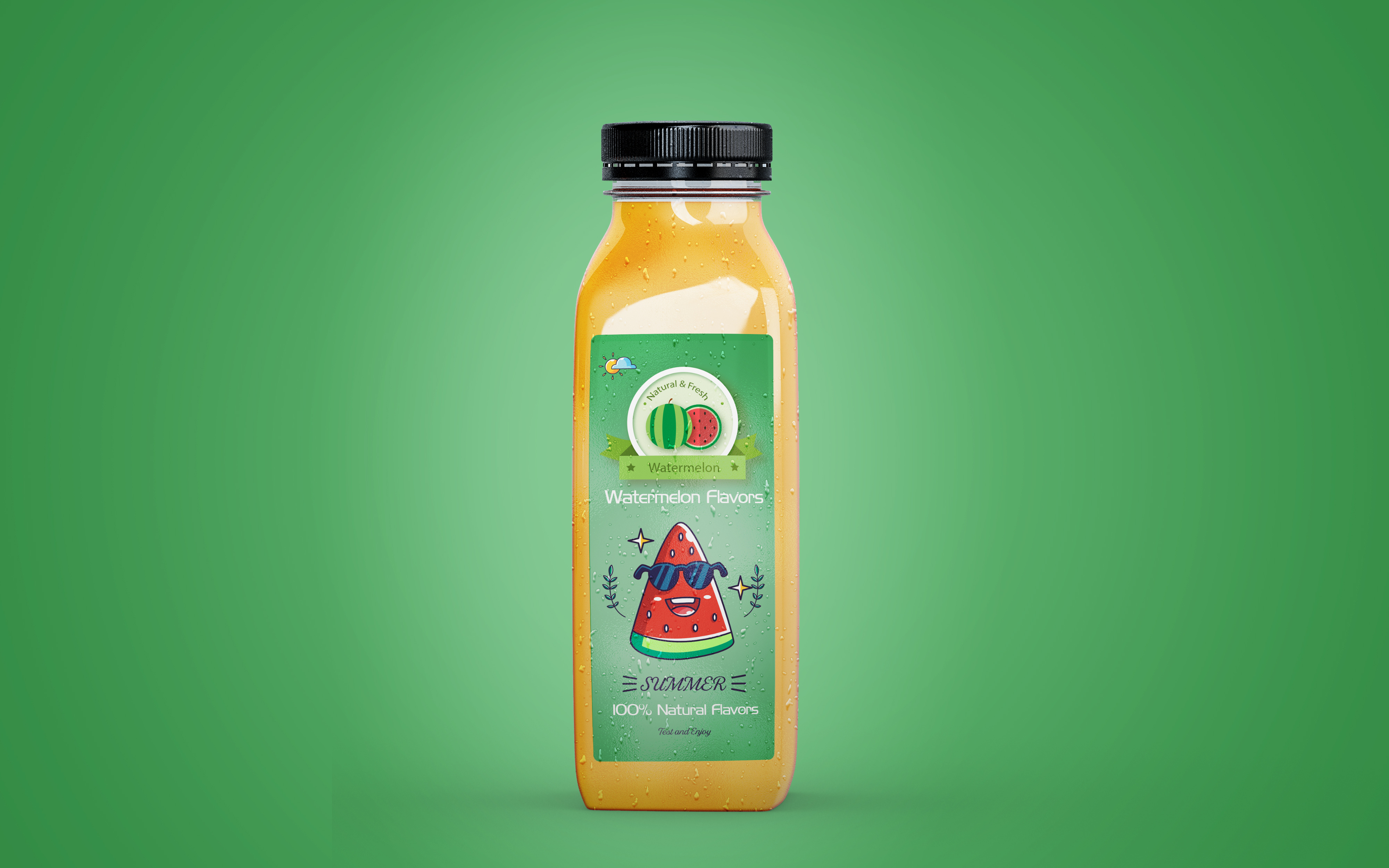 Example of Juice Label Pacakging Design