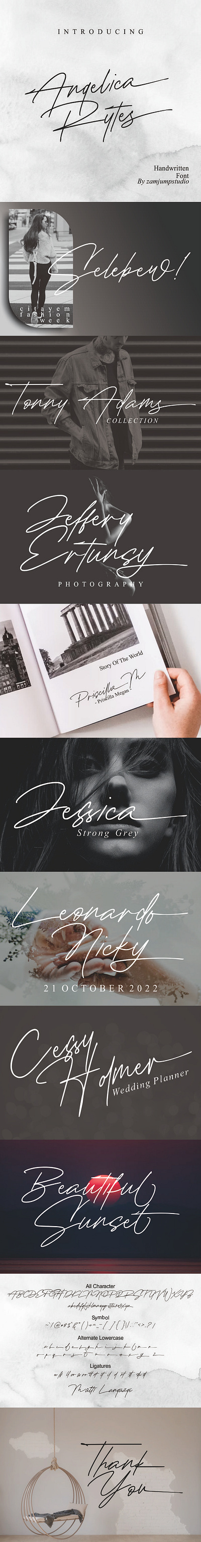 Angelica Rytes photography font