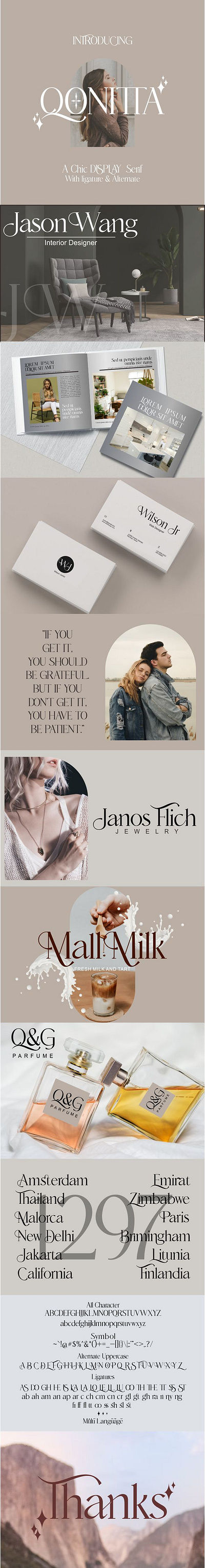 QONITTA Chic Display Serif display type