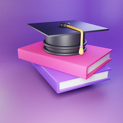 Academia 3d 3dmodelling blender blender3d blendercommunity blenderrender design illustration ui web