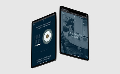 Hodges Consulting / Website Mockup on iPad Pro brand branding business consultancy consultant design high end ipad logo luxury mobile responsive ui ux wealth web website