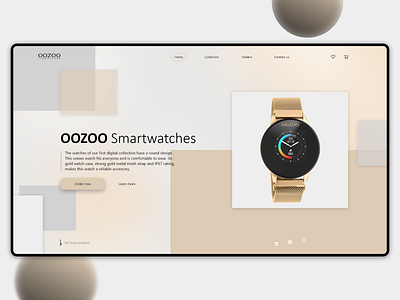 OOZOO websait ... black branding design gray orange samrtwatch trending ui watch web webdesign websait white