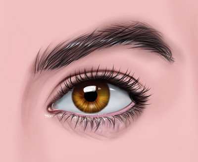 Eye Digital Painting! chandrani das digitalart graphic design illustration photo portait