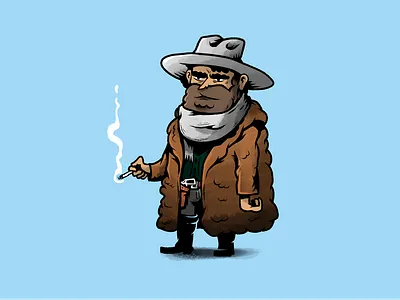 Senor Bob, also known as Marco the Mexican character design characters illustration movie tarantino western