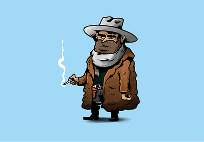 Senor Bob, also known as Marco the Mexican character design characters illustration movie tarantino western