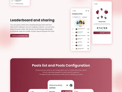 BetQatar Landing Page branding cool design gradients graphic design iphone ui landing landing page logo ui