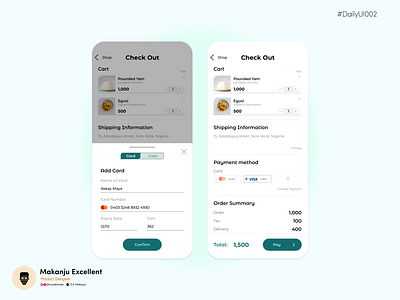 Daily UI 002 app design ui ux