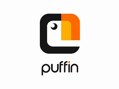 Puffin logo process animal animation bird brand branding design graphic graphic design grid icon illustration logo modern motion graphics process puffin simbol ui ux vector