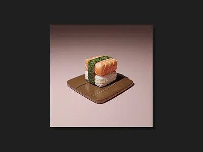 3d Sushi 3d 3d art 3d food 3d modeling 3d render blender blender cycles blender3d design figma graphic design illustration modeling render