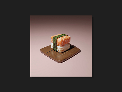 3d Sushi 3d 3d art 3d food 3d modeling 3d render blender blender cycles blender3d design figma graphic design illustration modeling render