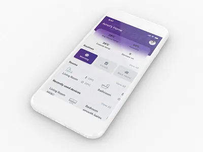Smart Home Main Screen 1 design flat ui ux web
