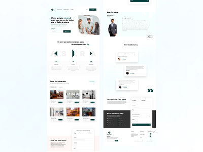 Landing Page for a brokers platform. 3d branding design logo mesh gradient modern platform trendy ui user experience user interface ux webdesign