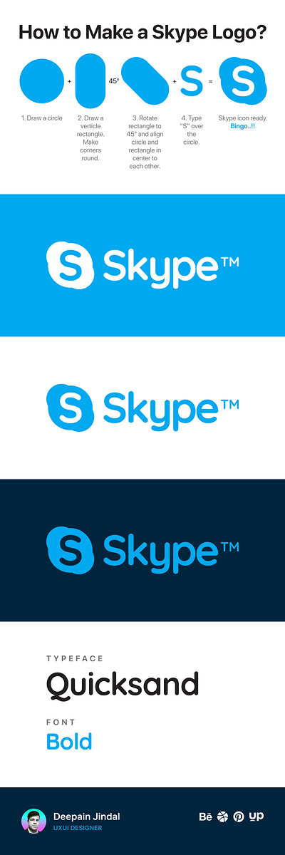 Skype Logo Tutorial concept design logo microsift redesign skype tutorial