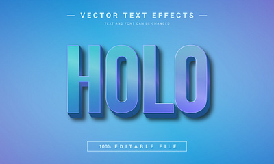 Holo Vaccine 3D Full Editable Text Effect Mockup Template 3d 3d text graphic design holo illustration text effect vector