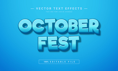 October fest 3D Full Editable Text Effect Mockup Template 3d 3d text branding design graphic design holliday illustration logo october fest text effect vector