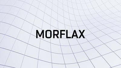 Morflax cover 3d 3d mesh 3d wireframe blender3d brand identity branding graphic design logo mesh minimalism