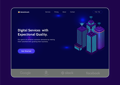 Digital Marketing Agency landing page ui ui design uidesign ux