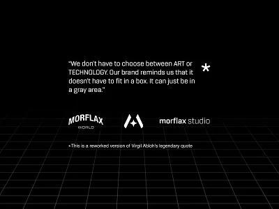 Between Art & Technology brand identity branding design fashion designer graphic design landing page logo minimalism quote ui virgil abloh