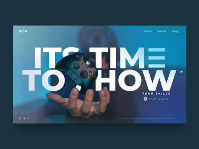 UI concept for video game platform concept design game ui video game web web design