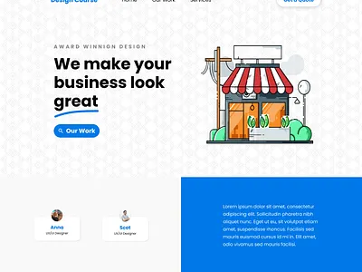 Homepage design ui ux web design