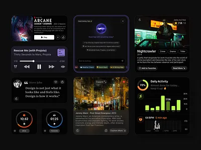 🌚 iOS Widget Challenge Overview | Part 2 dark theme design challenge design concept ios ui ux widgets