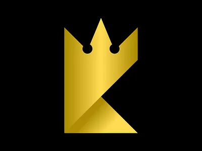 King logo branding clean design elegant flat gold graphic design k king letter logo minimal vector