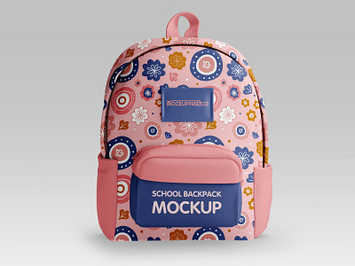 Free School Backpack Mockup PSD Template backpack backpack mockup design free free mockup free psd freebie mockup mockups product school bag school bag mockup school mockup