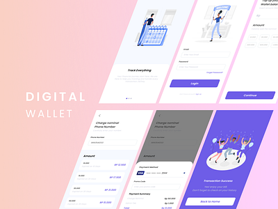 Digital Wallet App design mobile transaction ui ux wallet