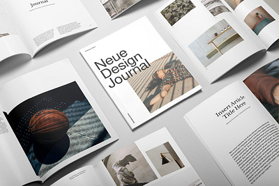 Neue Magazine 3d animation branding brochure catalog clean design graphic design illustration indesign logo magazine magazine mockup motion graphics print printable template ui