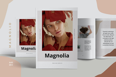 MAGNOLIA - Magazine 3d animation branding catalog clean design graphic design illustration indesign logo magazine minimal brochure motion graphics print printable template ui