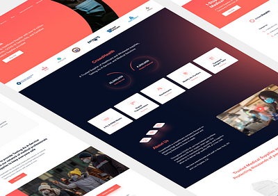 CrowdHealth Website covid19 health interface ui ux website