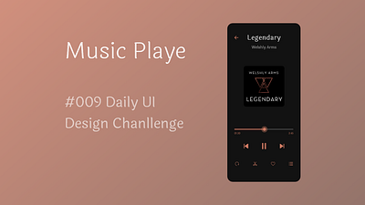 Daily UI #009 - Music Player dailyui music player ui