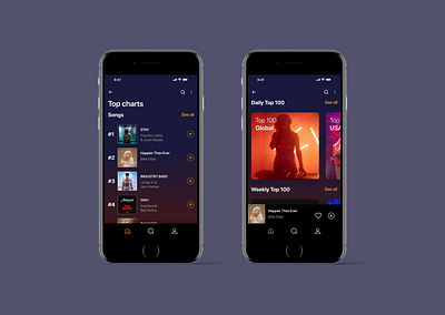 Leaderboard for DailyUI challenge 019 app dailyui design music ui uichallenge ux