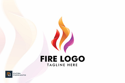 Fire - Logo Template 3d 3d letter abstract animation branding concept creative design fire fire logo graphic design illustration logo logo template motion graphics ui vector